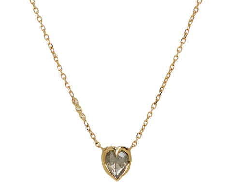 Celine Daoust Diamond Heart Pendant Necklace
