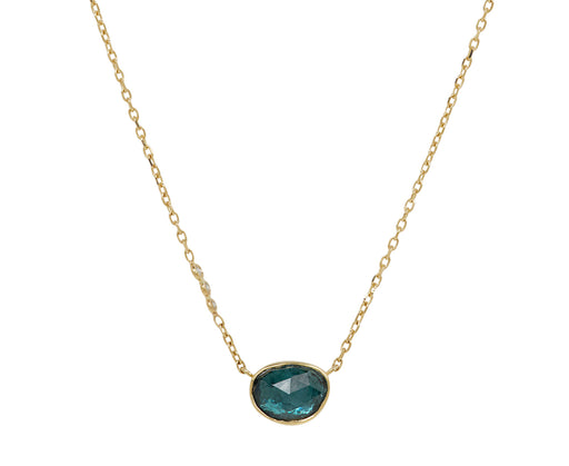 Celine Daoust Tourmaline and Diamond Pendant Necklace