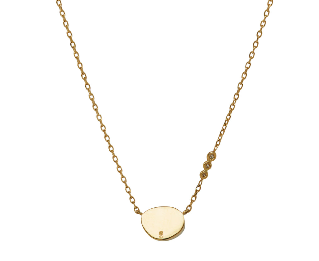 Celine Daoust Tourmaline and Diamond Pendant Necklace - back