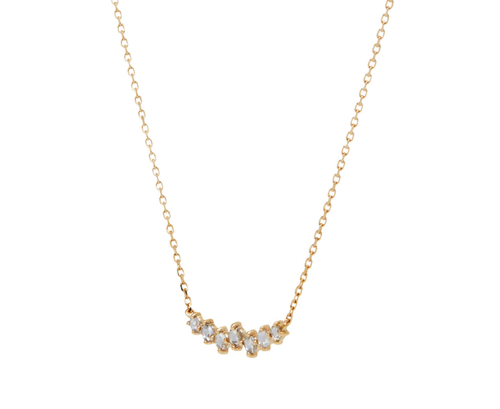 Celine Daoust Rosecut Diamond Prong Necklace - Angled View