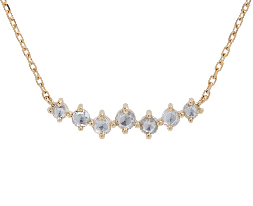 Celine Daoust Rosecut Diamond Prong Necklace - Closeup