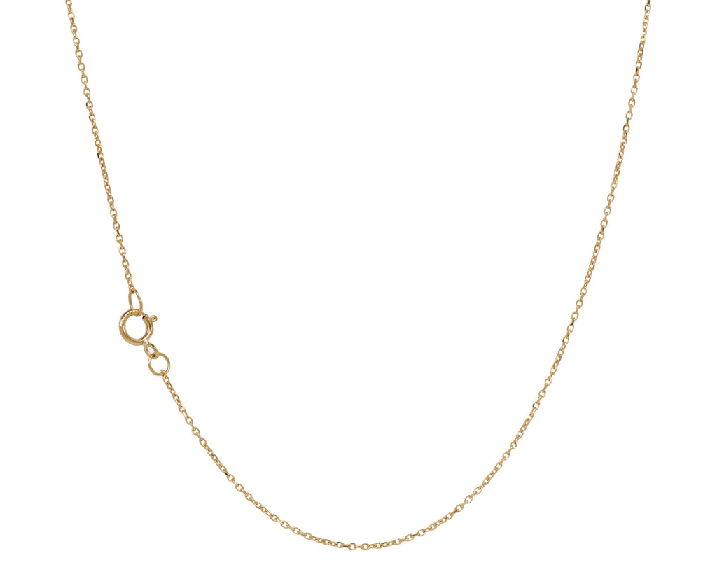 Celine Daoust Emerald and Diamond Line Pendant Necklace - closure