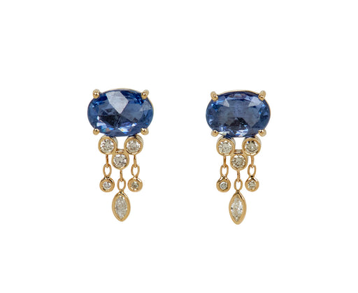 Celine Daoust Sapphire and Diamond Jelly Fish Earrings