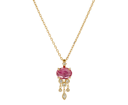 Celine Daoust Tourmaline and Diamond Jelly Fish Necklace
