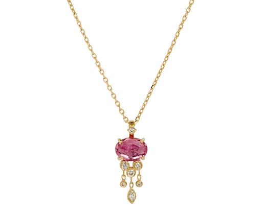 Celine Daoust Tourmaline and Diamond Jelly Fish Necklace