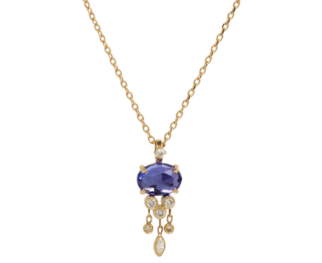 Celine Daoust Tanzanite and Diamond Jelly Fish Necklace