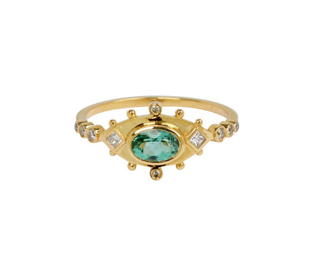 Celine Daoust Tourmaline and Diamond Evil Eye Ring