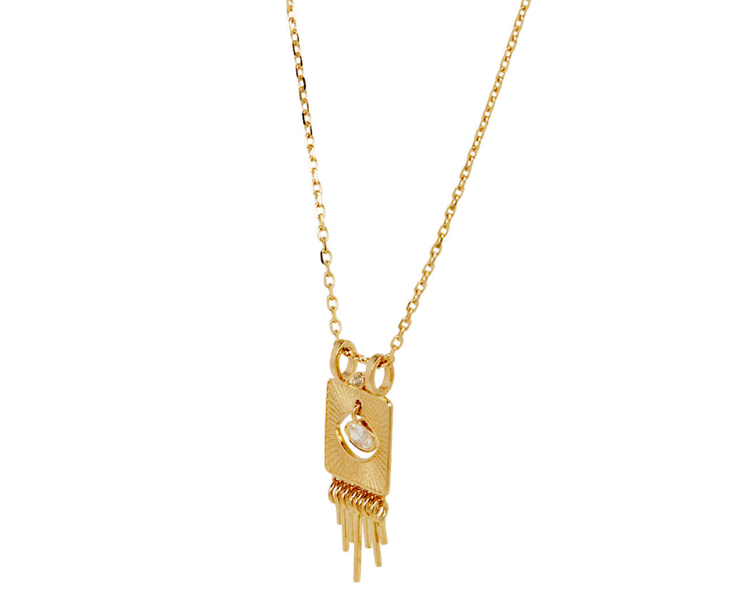 Diamond Sunbeams Pendant Necklace