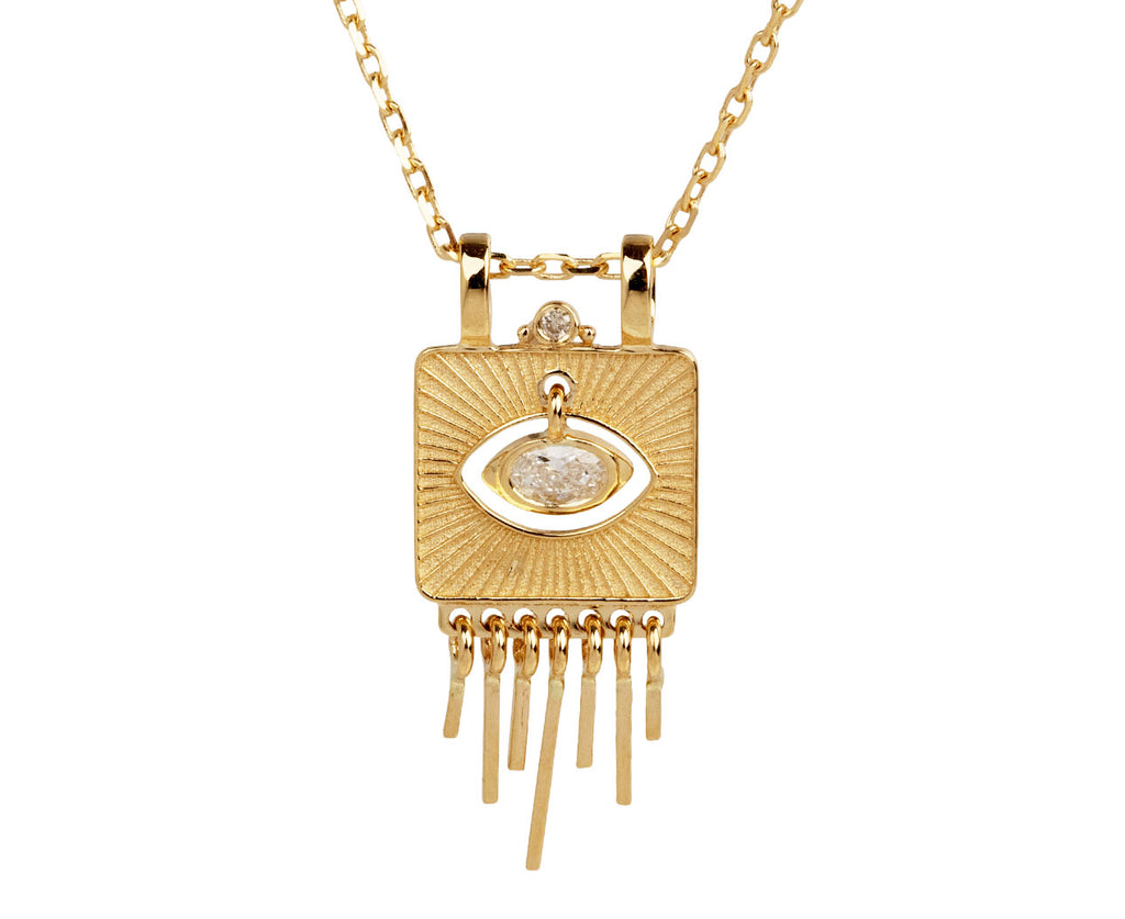 Diamond Sunbeams Pendant Necklace