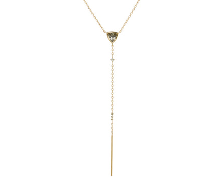 Celine Daoust Tourmaline and Diamond Lariat Necklace