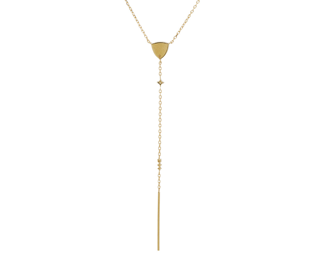 Celine Daoust Tourmaline and Diamond Lariat Necklace - back