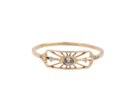 Celine Daoust Oval Diamond Eye Ring