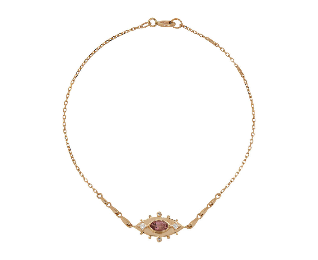 Celine Daoust Tourmaline and Diamond Evil Eye Bracelet