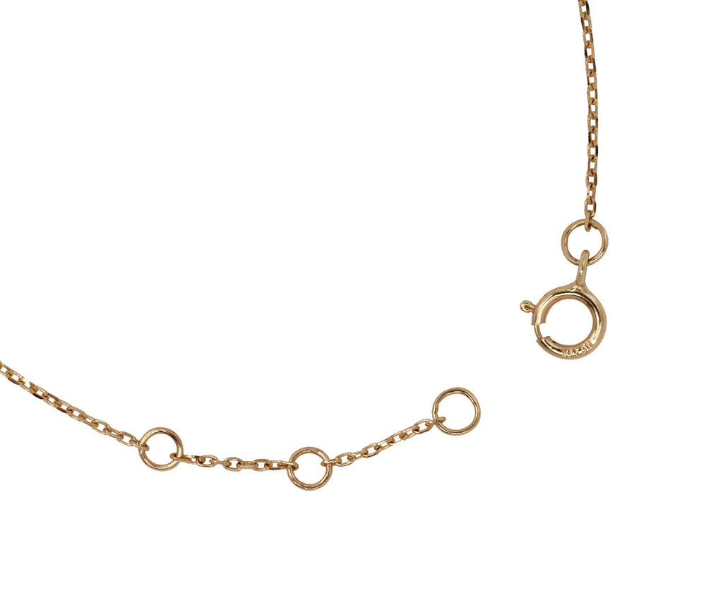 Celine Daoust Tourmaline and Diamond Evil Eye Bracelet - Closeup of Adjustability