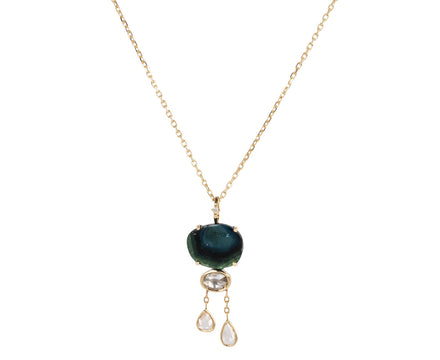 Celine Daoust Tourmaline and Diamond Cloud Necklace