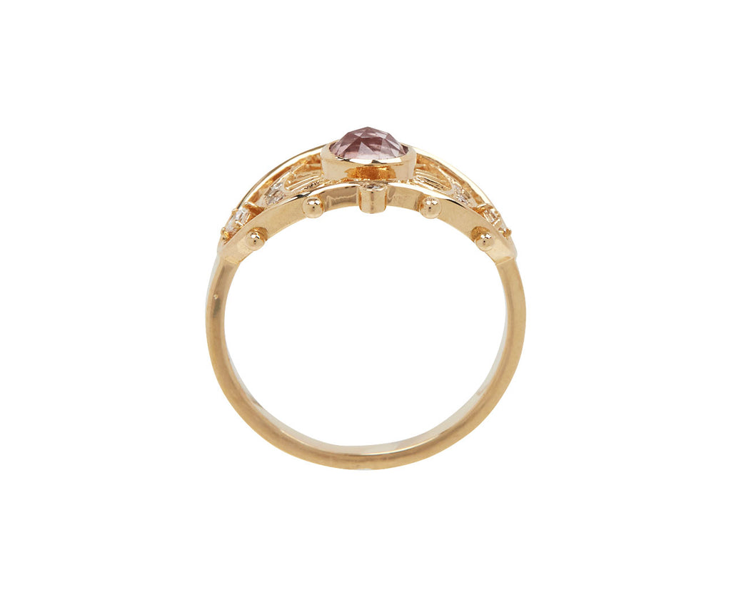 Celine Daoust Tourmaline Moon Dots Ring - Side View