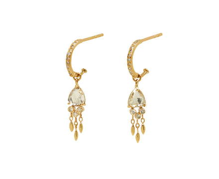 Celine Daoust Diamond Jelly Fish Hoop Earrings