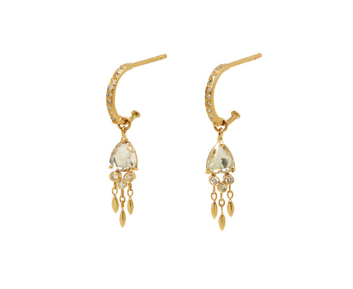 Celine Daoust Diamond Jelly Fish Hoop Earrings