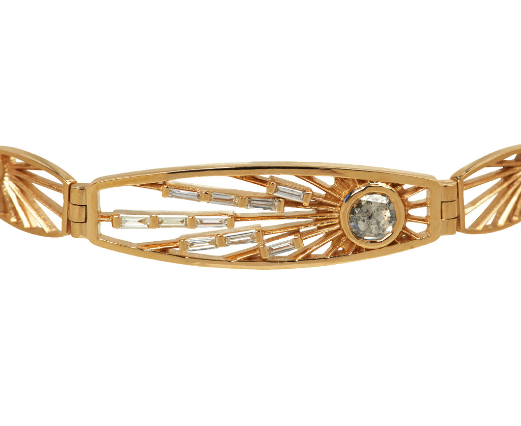 Celine Daoust Diamond Open Eye Bracelet - Closeup