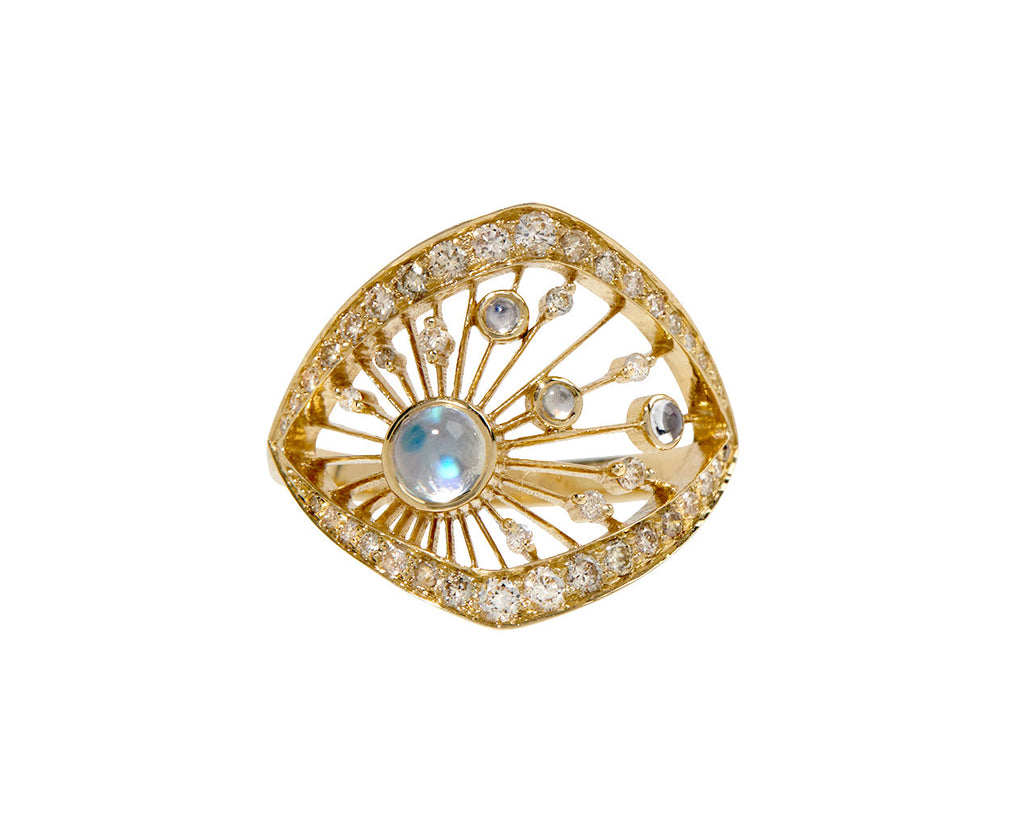 Celine Daoust Moonstone and Diamond Dream Maker Ring