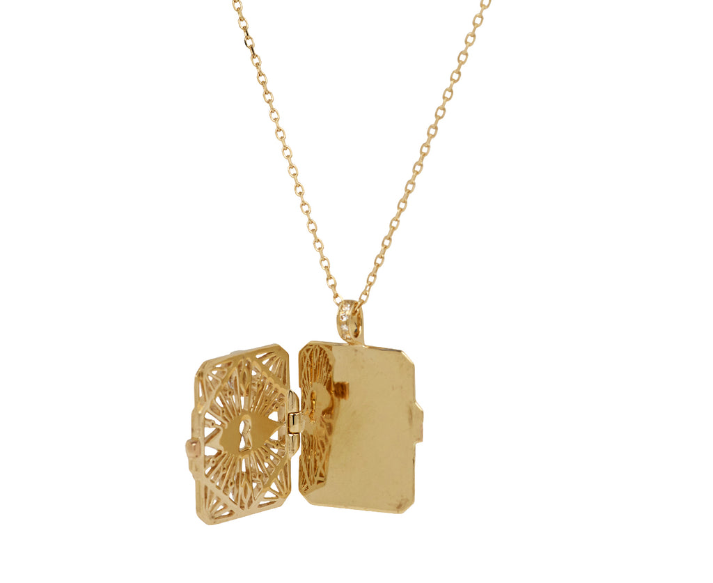 Dream Intention Book Pendant Necklace