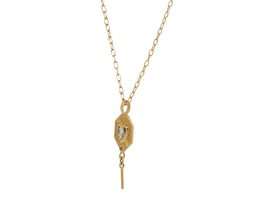 Celine Daoust Small Heart Pendant Necklace - side