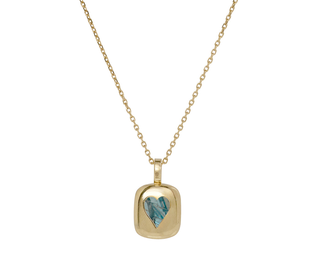 Celine Daoust Tourmaline Baby Locket Pendant Necklace - Back View
