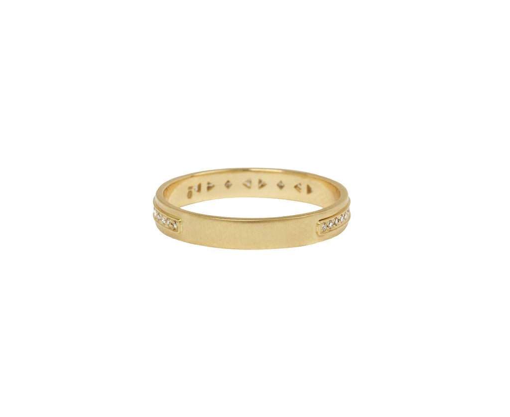 Celine Daoust Trillion and Square Cut Diamond Ring - Back View