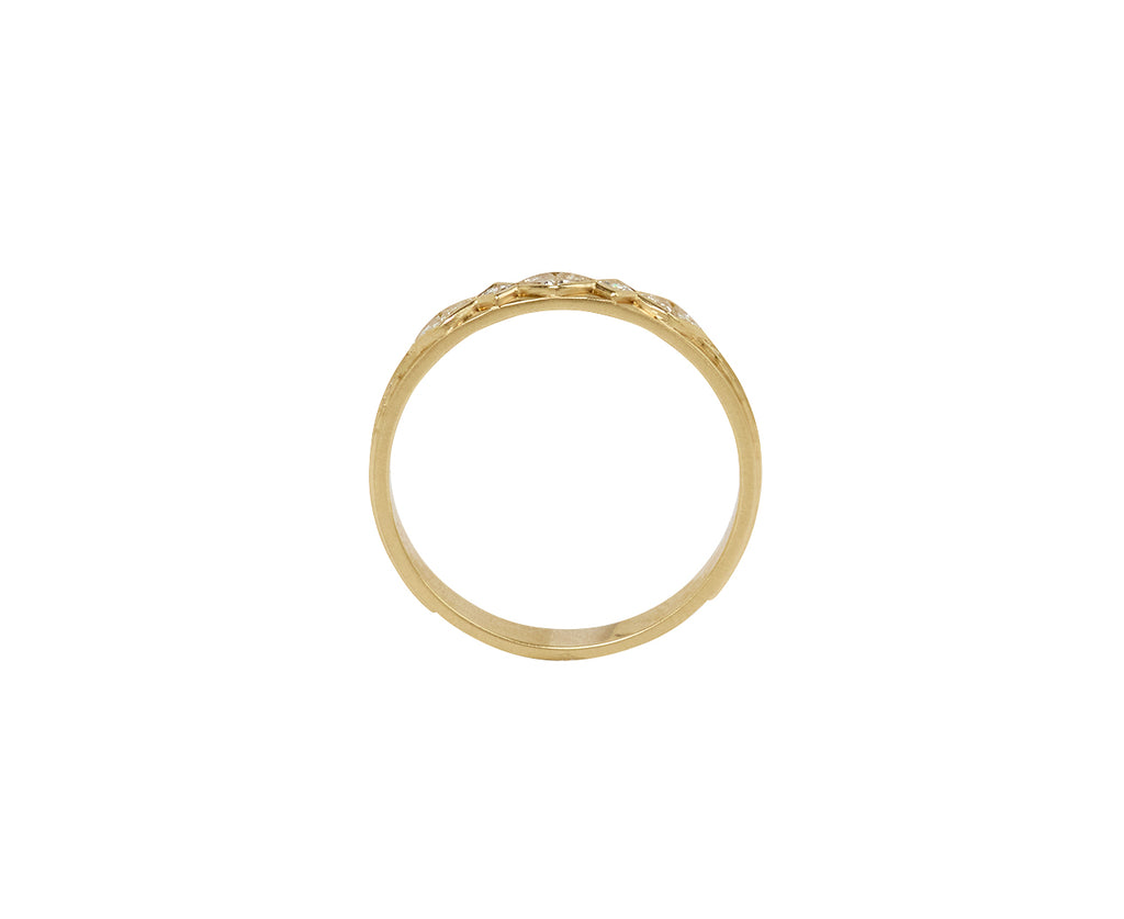 Celine Daoust Trillion and Square Cut Diamond Ring - Top Down