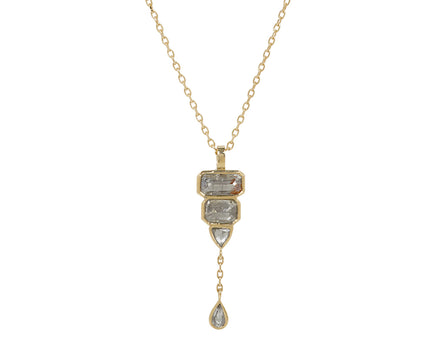Celine Daoust Dangling Diamond Pendant Necklace
