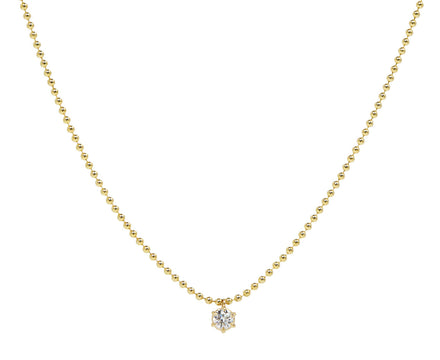 Zoë Chicco Diamond Solitaire Pendant Necklace