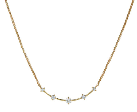 Zoë Chicco Diamond Curved Bar Pendant Necklace