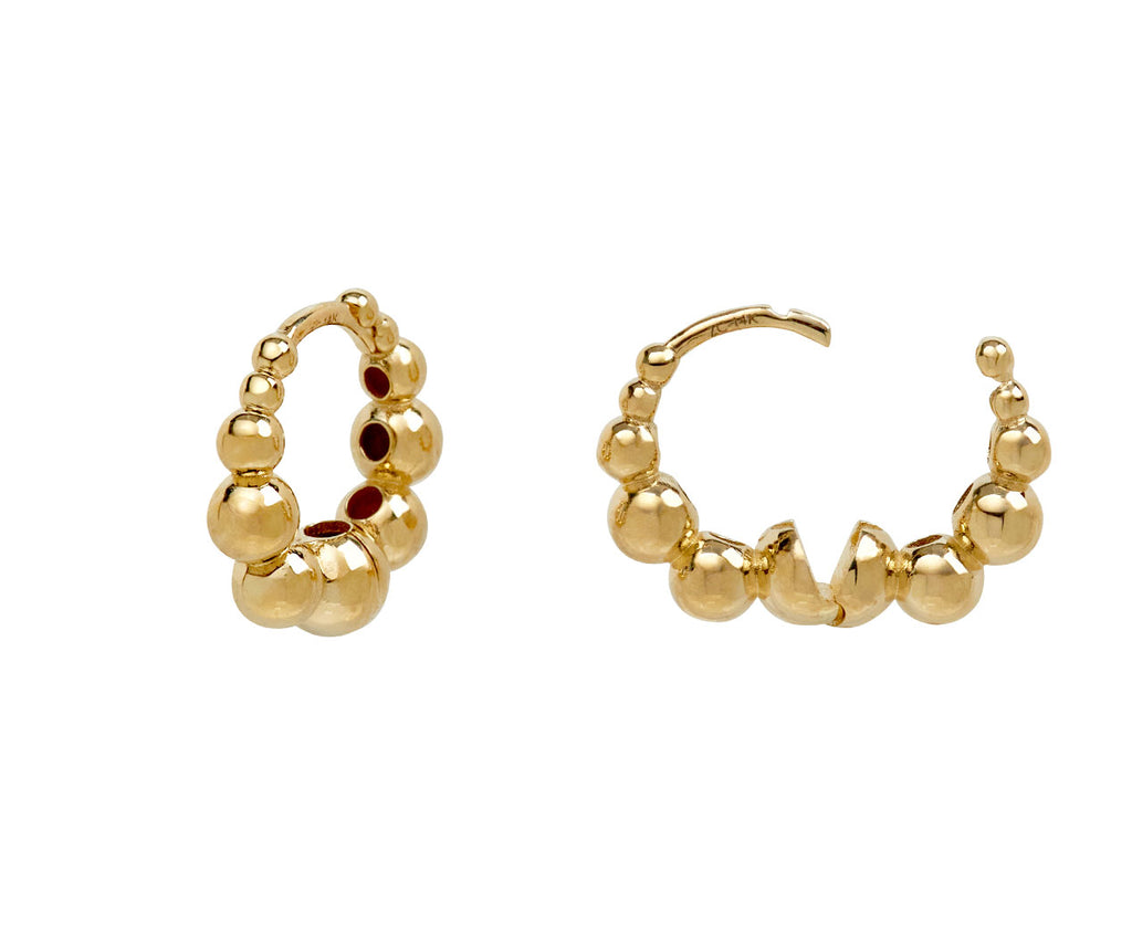 Graduated Huggie Hoop Earrings