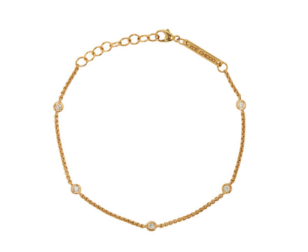 Zoë Chicco Floating Diamond Station Bracelet