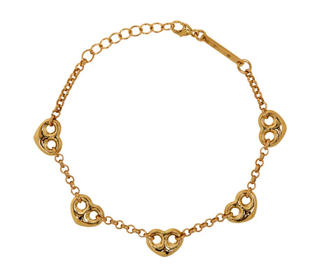 Zoë Chicco Mariner Heart Chain Bracelet