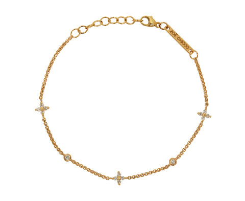 Zoë Chicco Diamond Quad Bracelet