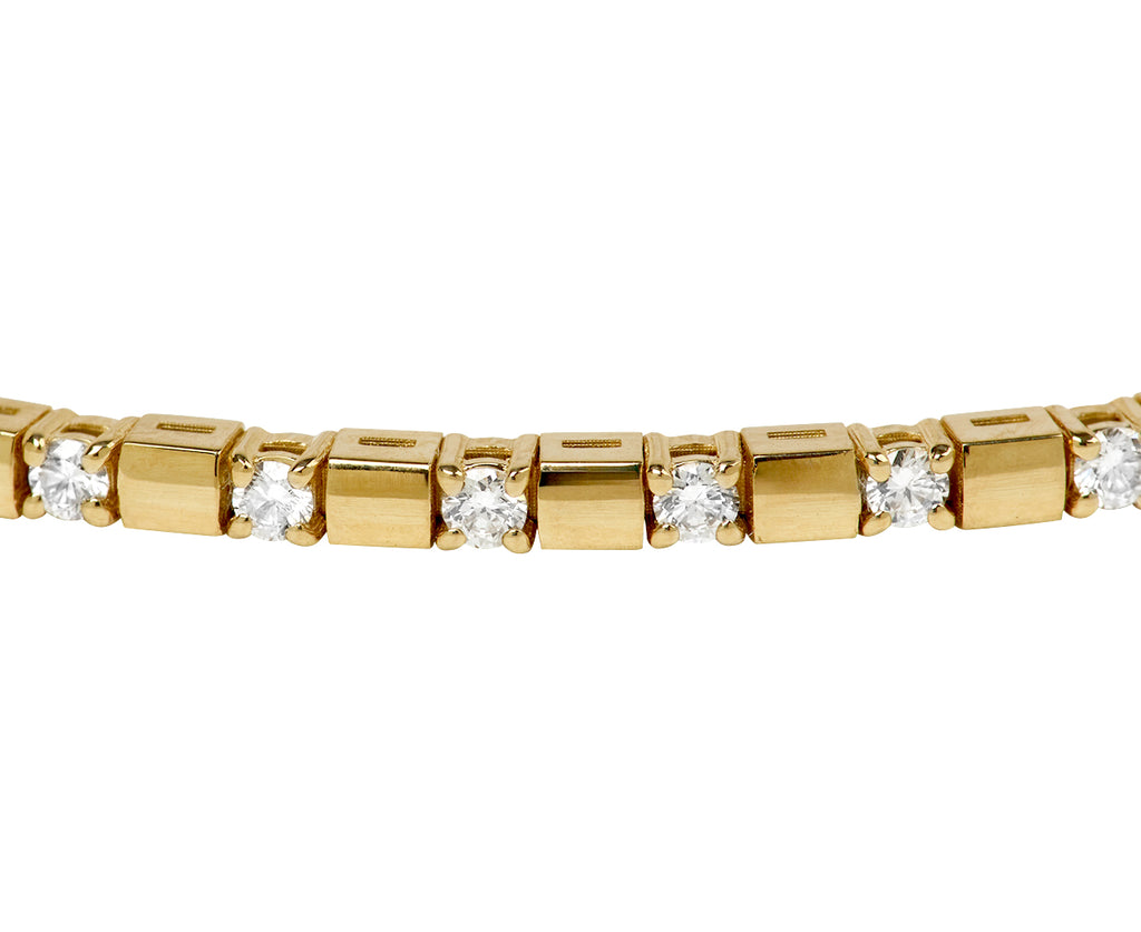 Flexible Diamond Bangle Bracelet