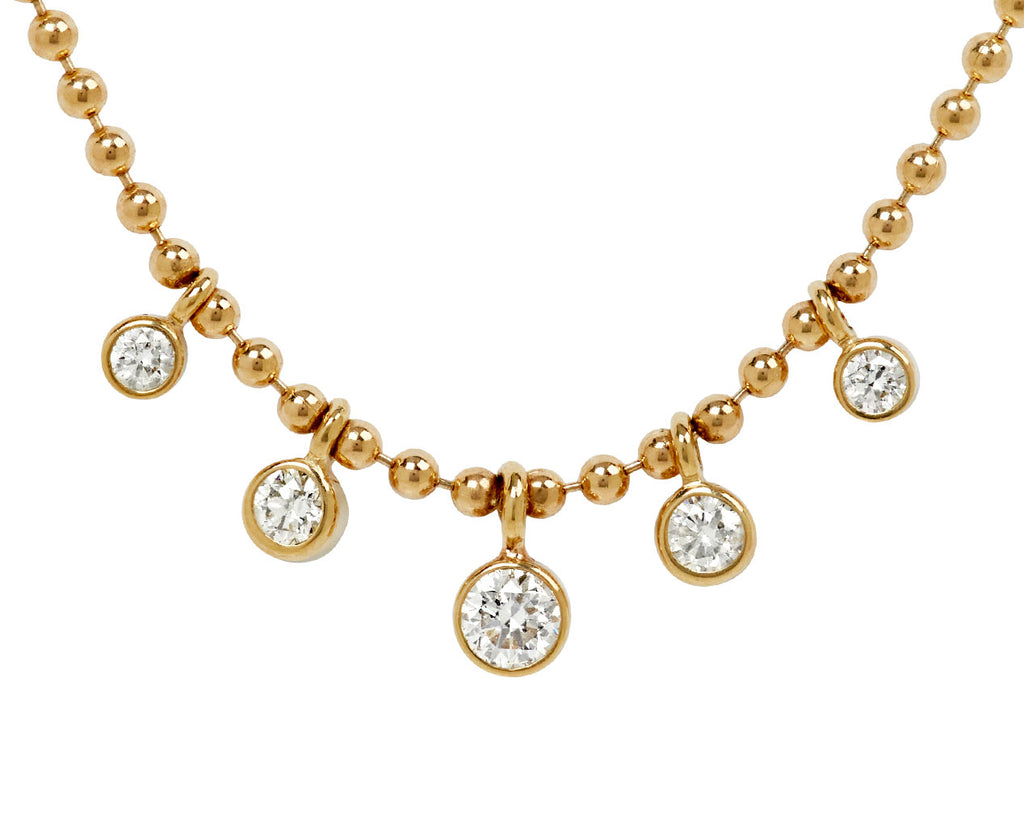 Dangling Diamond Chain Necklace