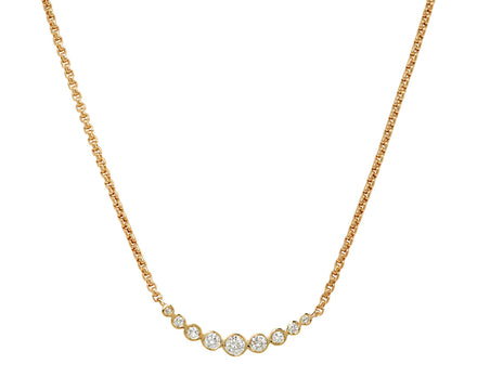 Graduated Diamond Pendant Necklace