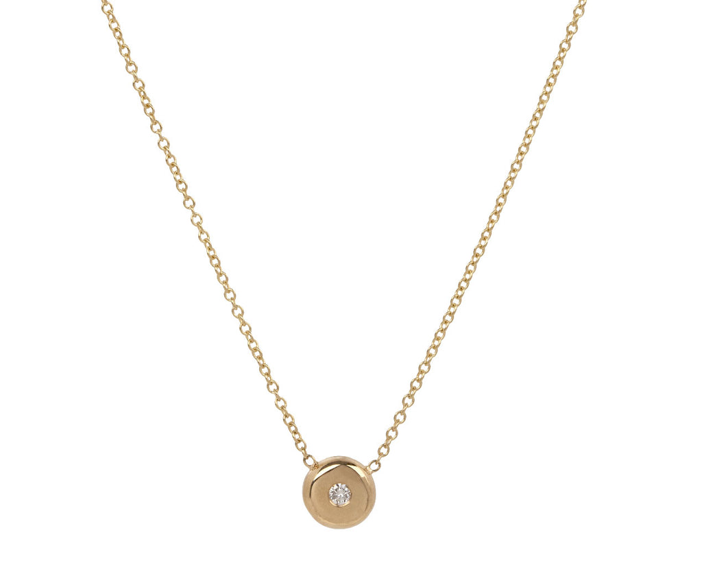 Zoë Chicco Gold Nugget Necklace With Diamond