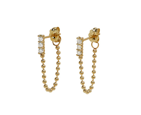 Zoë Chicco Diamond Chain Earrings