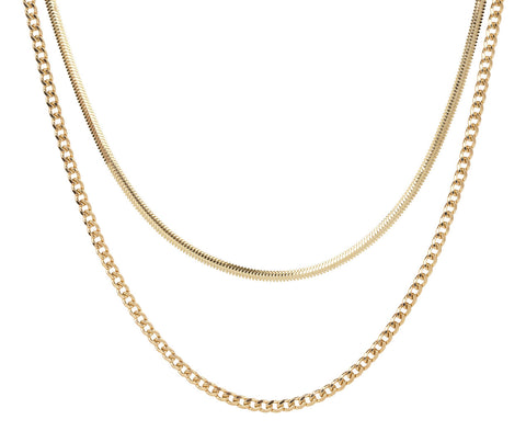 Zoë Chicco Double Chain Necklace