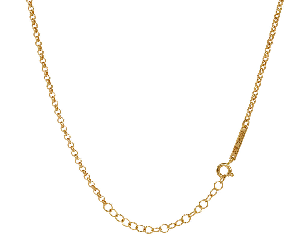 Zoë Chicco Diamond and Gold Rolo Necklace - closure
