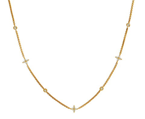 Zoë Chicco Diamond Quad Necklace