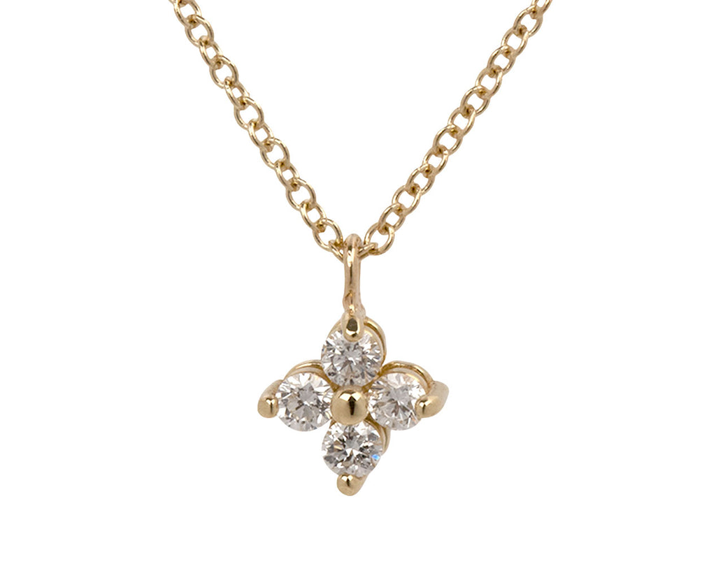 Zoë Chicco Prong Set Diamond Necklace - Closeup