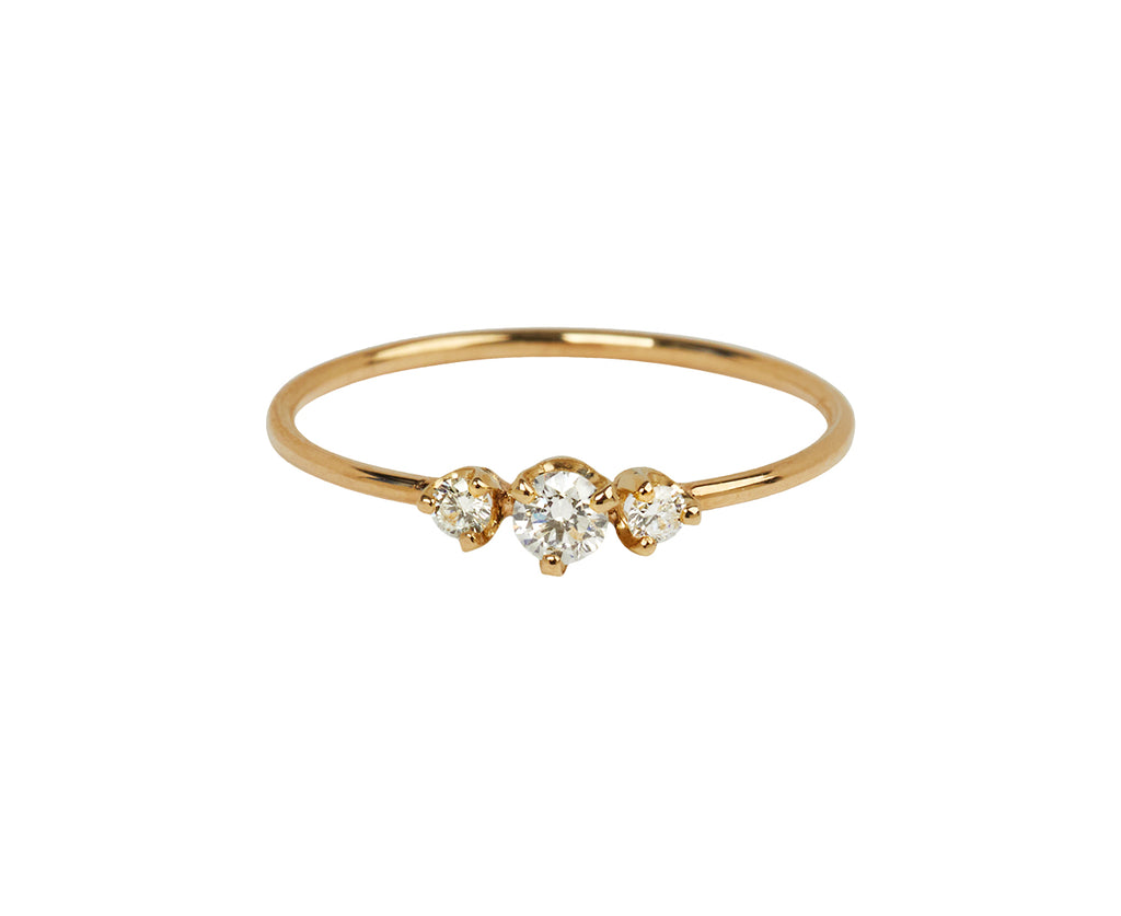 Triple Diamond Solitaire Ring - TWISTonline 