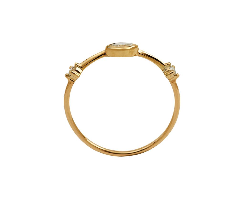 Zoë Chicco Diamond Dash Ring - top down
