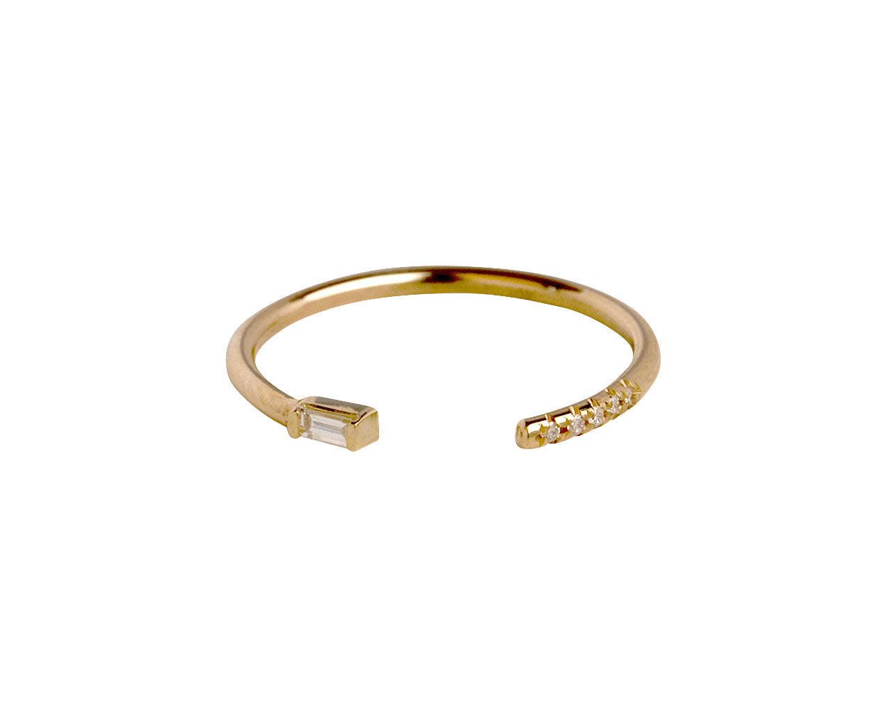 Zoë Chicco Women's 14K Yellow Gold & Diamond Chain Ring - Gold - Size 7