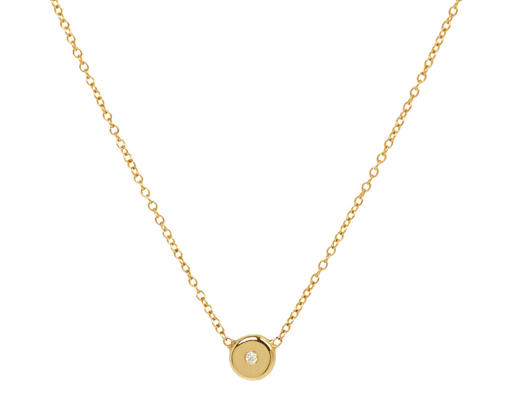 Small Gold Nugget and Diamond Necklace - TWISTonline 