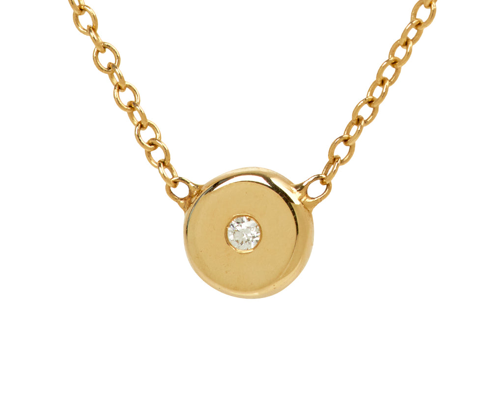 Small Gold Nugget and Diamond Necklace - TWISTonline 